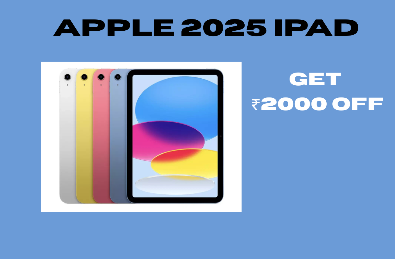 Apple iPad 2025 A16 128GB Wi-Fi at Rs33,990 + Rs2000 Off!
