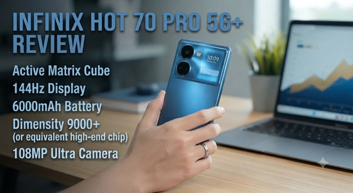Infinix Hot 70 Pro 5G+ Review: Active Matrix Cube, 144Hz Display, and 6000mAh Battery Tested