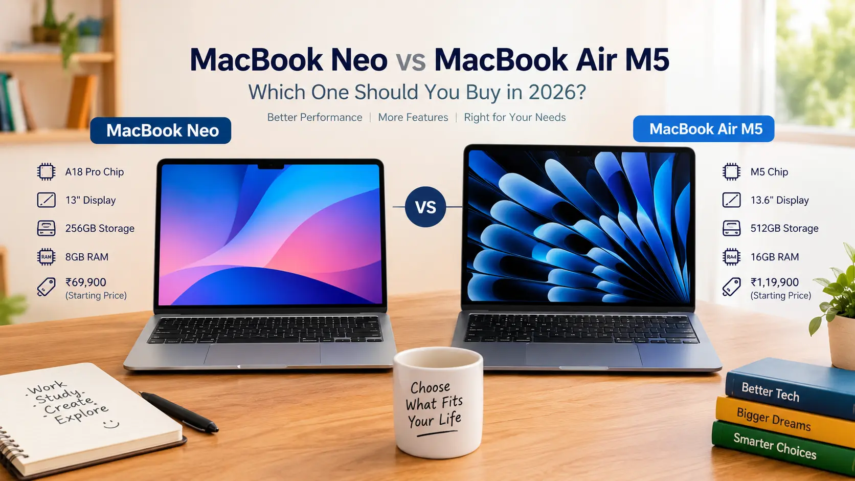 MacBook Neo vs MacBook Air M5: Which Apple Laptop Should You Buy?