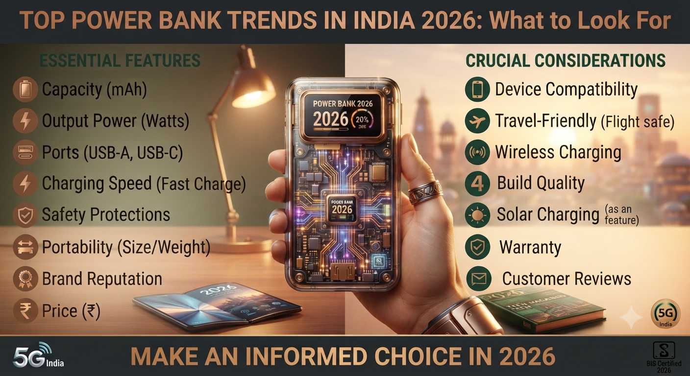 Power Bank Buying Guide in India 2026: How to Choose the Right Capacity, Charging Speed and Safe Pow