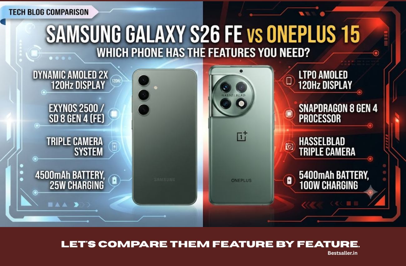 Samsung Galaxy S26 FE vs OnePlus 15: Which Phone Has the Features You Need?