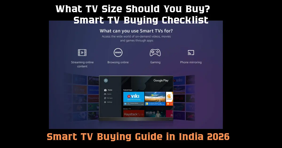 Smart TV Buying Guide in India 2026: Size, 4K, OLED, QLED & More