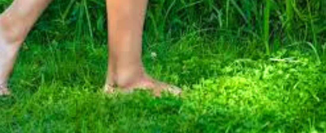Walk barefoot …